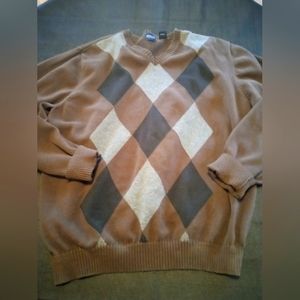 Men's arrow sweater, color brown size large